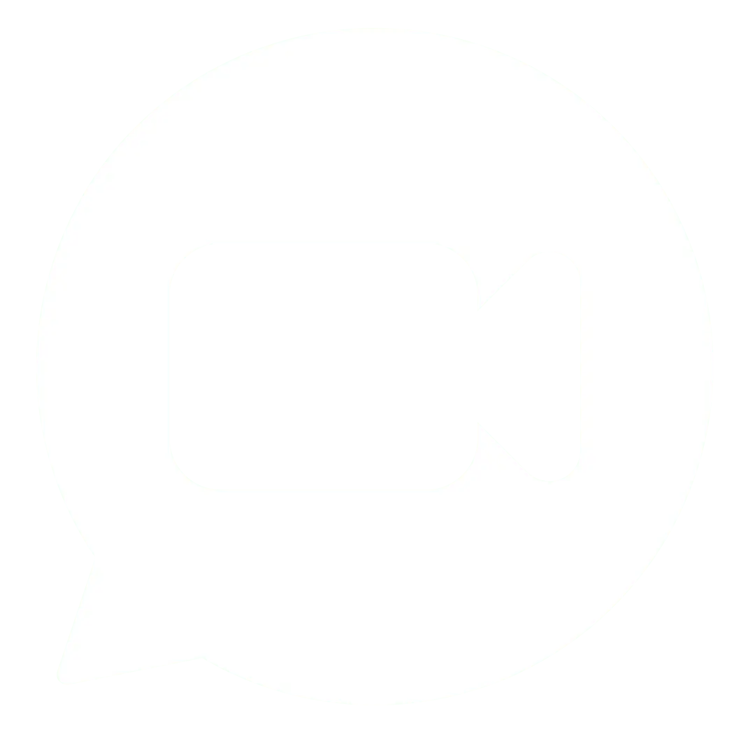 Video Conference Icon - TAVIT White